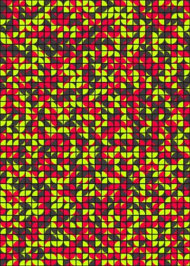 Soyut geometrik desen, üretken hesaplama sanatı