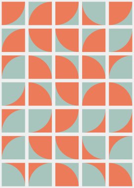 Soyut Geometrik Desen üretken hesaplama sanatı çizimi