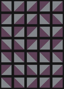 Soyut Geometrik Desen üretken hesaplama sanatı çizimi