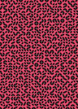 Soyut Geometrik Desen üretken hesaplama sanatı çizimi