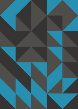 Soyut Geometrik Desen üretken hesaplama sanatı çizimi