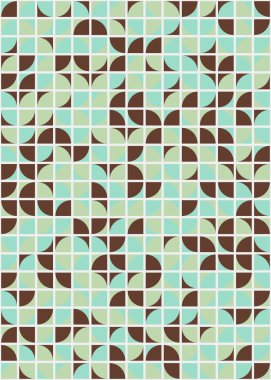 Soyut Geometrik Desen üretken hesaplama sanatı çizimi