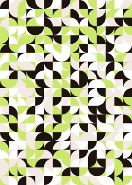 Soyut Geometrik Desen üretken hesaplama sanatı çizimi