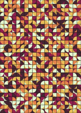 Soyut Geometrik Desen üretken hesaplama sanatı çizimi