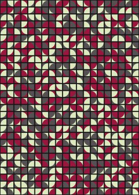 Soyut Geometrik Desen üretken hesaplama sanatı çizimi