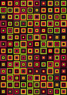 Soyut Geometrik Desen üretken hesaplama sanatı çizimi
