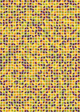 Soyut Geometrik Desen üretken hesaplama sanatı çizimi