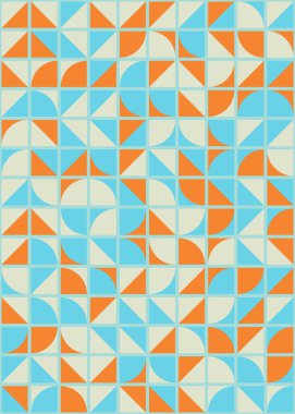 Soyut Geometrik Desen üretken hesaplama sanatı çizimi