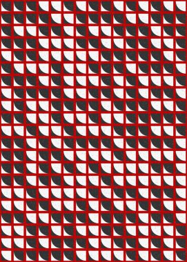 Soyut Geometrik Desen üretken hesaplama sanatı çizimi