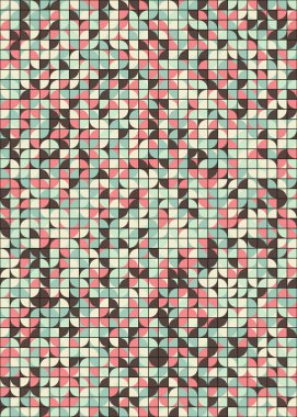 Soyut Geometrik Desen üretken hesaplama sanatı çizimi