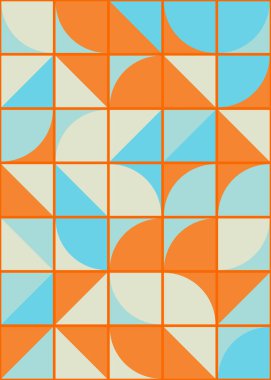 Soyut Geometrik Desen üretken hesaplama sanatı çizimi