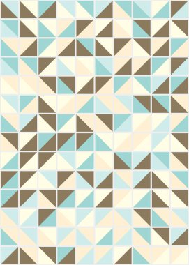 Soyut Geometrik Desen üretken hesaplama sanatı çizimi