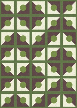 Soyut Geometrik Desen üretken hesaplama sanatı çizimi