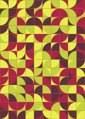 Soyut Geometrik Desen üretken hesaplama sanatı çizimi