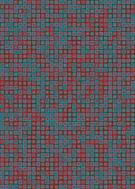 Soyut Geometrik Desen üretken hesaplama sanatı çizimi