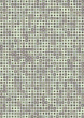 Soyut Geometrik Desen üretken hesaplama sanatı çizimi