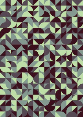 Soyut Geometrik Desen üretken hesaplama sanatı çizimi