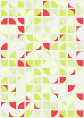 Soyut Geometrik Desen üretken hesaplama sanatı çizimi
