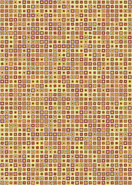 Soyut Geometrik Desen üretken hesaplama sanatı çizimi