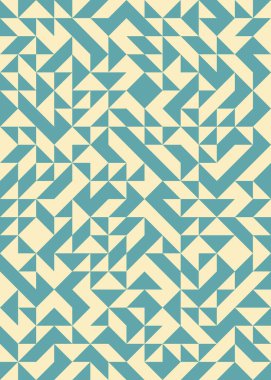 Soyut Geometrik Desen üretken hesaplama sanatı çizimi