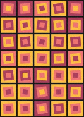 Soyut Geometrik Desen üretken hesaplama sanatı çizimi