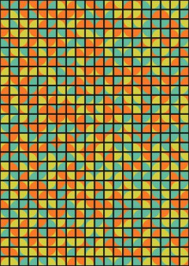 Soyut Geometrik Desen üretken hesaplama sanatı çizimi