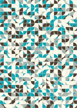 Soyut Geometrik Desen üretken hesaplama sanatı çizimi