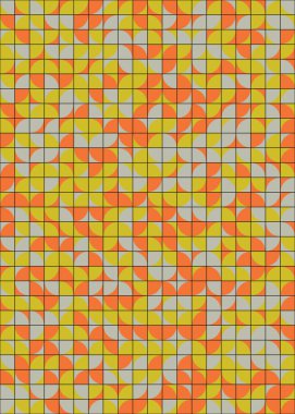 Soyut Geometrik Desen üretken hesaplama sanatı çizimi 