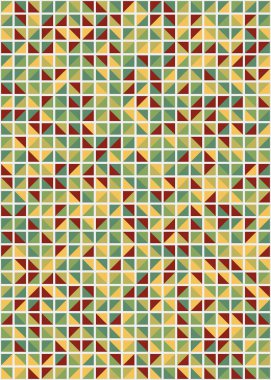 Soyut Geometrik Desen üretken hesaplama sanatı çizimi