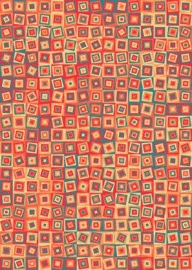 Soyut Geometrik Desen üretken hesaplama sanatı çizimi