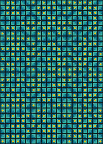 Astratto Modello Mosaico Geometrico Colore Generativo Arte Computazionale Illustrazione Imitazione — Vettoriale Stock