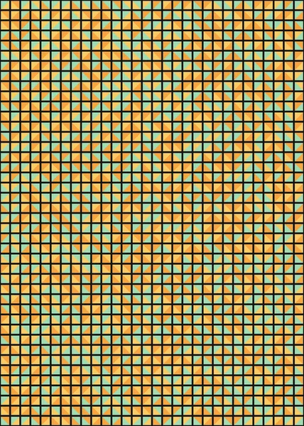 Astratto Modello Mosaico Geometrico Colore Generativo Arte Computazionale Illustrazione Imitazione — Vettoriale Stock