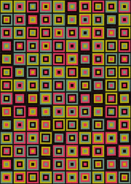 Abstrakte Farbe Geometrische Mosaik Muster Generative Computergestützte Kunst Illustration Nachahmung — Stockvektor