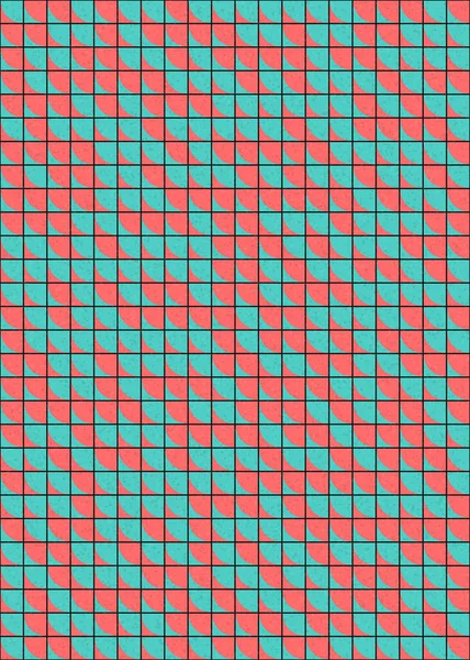 Abstrakte Geometrische Muster Generative Computergestützte Kunstillustration — Stockvektor