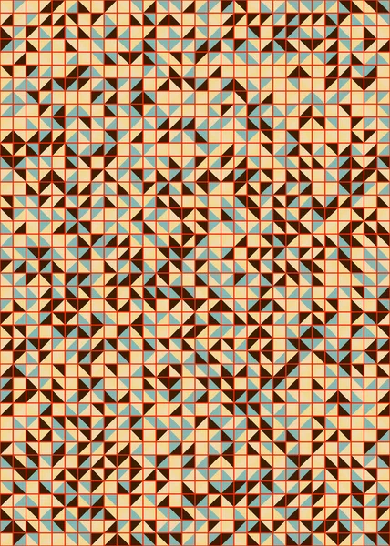Абстрактный Геометрический Шаблон Генеративное Вычислительное Искусство — стоковый вектор