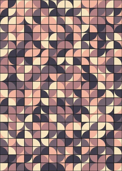 Abstrakt Färg Geometriska Mosaik Mönster Generativ Beräknande Konst Illustration Imitation — Stock vektor