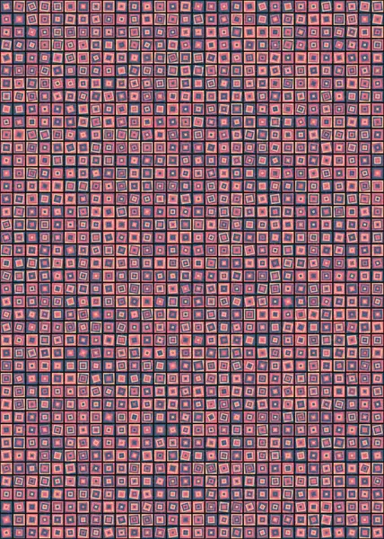 Abstracto Color Geométrico Patrón Mosaico Generativo Ilustración Arte Computacional Imitación — Vector de stock