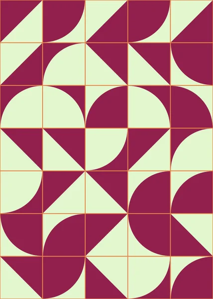 Abstrakt Geometriskt Mönster Generativ Beräkningskonst — Stock vektor
