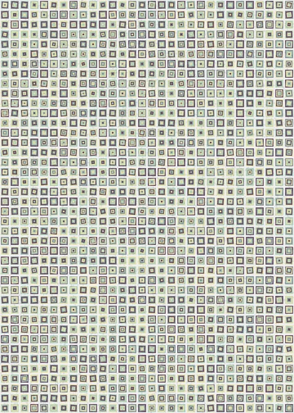 Abstrakte Geometrische Muster Generative Computergestützte Kunstillustration — Stockvektor