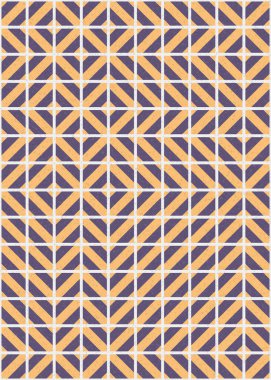 Soyut renk geometrik mozaik desen üretken hesaplama sanatı çizimi, fayans rengi parçalarının taklidi