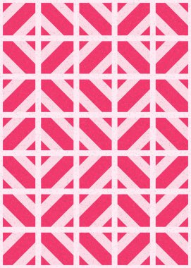 Soyut renk geometrik mozaik desen üretken hesaplama sanatı çizimi, fayans rengi parçalarının taklidi