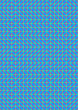 Soyut Geometrik Desen üretken hesaplama sanatı çizimi