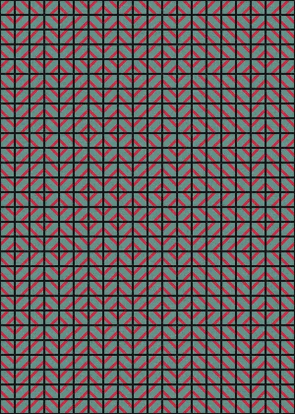 Patrón Geométrico Abstracto Arte Computacional Generativo — Vector de stock