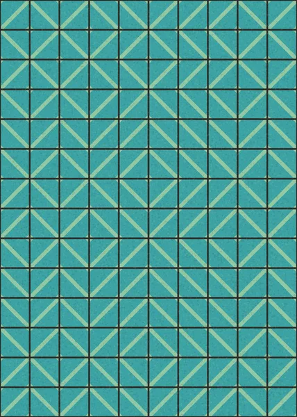 Abstrakte Farbe Geometrische Mosaik Muster Generative Computergestützte Kunst Illustration Nachahmung — Stockvektor