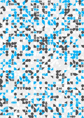 Soyut Geometrik Desen üretken hesaplama sanatı çizimi