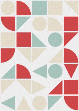 Soyut Geometrik Desen üretken hesaplama sanatı çizimi