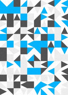 Soyut Geometrik Desen üretken hesaplama sanatı çizimi 