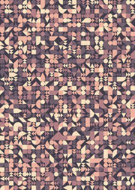 Soyut Geometrik Desen üretken hesaplama sanatı çizimi