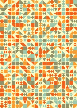 Soyut Geometrik Desen üretken hesaplama sanatı çizimi