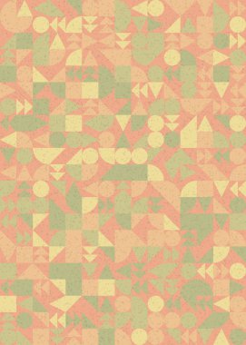 Soyut Geometrik Desen üretken hesaplama sanatı çizimi 